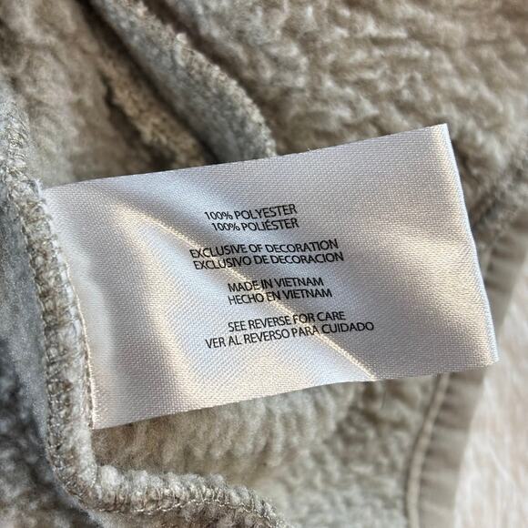 Eddie Bauer Quarter Zip Pullover Sweater Fleece Tan Men's Large - Picture 7 of 11